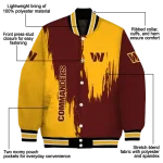 washington commanders urban mark burgundy varsity jacket best selling