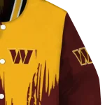 washington commanders urban mark burgundy varsity jacket best selling