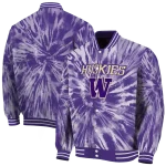 washington huskies dynamic rings purple varsity jacket best selling