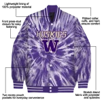 washington huskies dynamic rings purple varsity jacket best selling