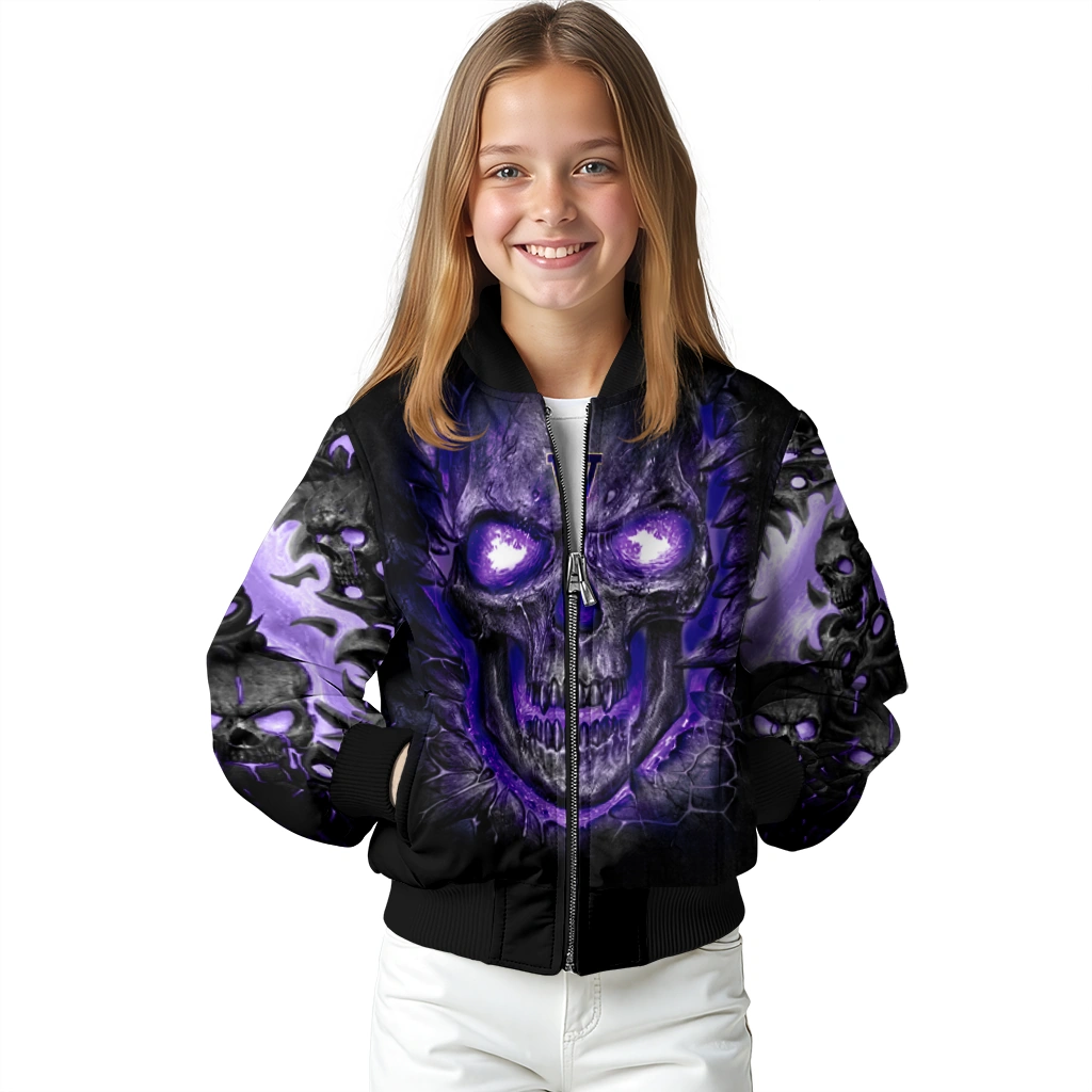 washington huskies inferno skull purple black bomber jacket top rated washington huskies inferno skull purple black bomber jacket top rated