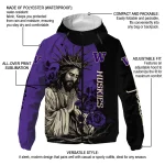 washington huskies jesus roses purple black windbreaker jacket best selling