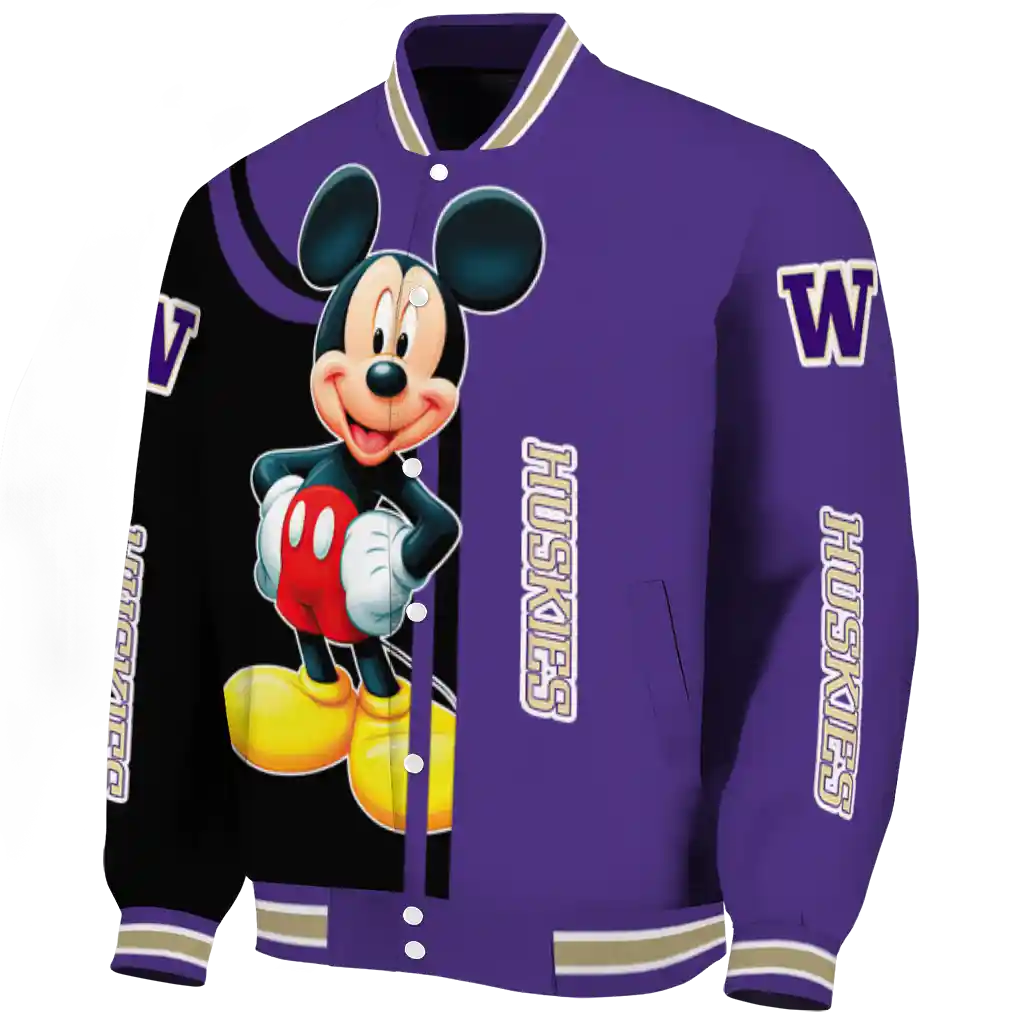 washington huskies mickey mouse purple varsity jacket best selling washington huskies mickey mouse purple varsity jacket best selling