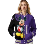 washington huskies mickey mouse purple varsity jacket best selling