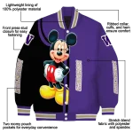 washington huskies mickey mouse purple varsity jacket best selling