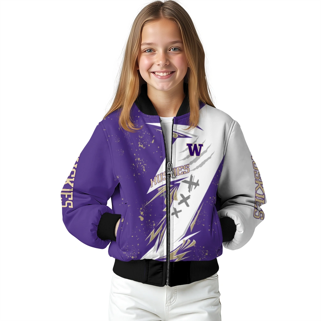 washington huskies ripped bolt purple white bomber jacket top rated washington huskies ripped bolt purple white bomber jacket top rated