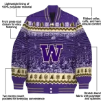 washington huskies snowy pines purple varsity jacket best selling