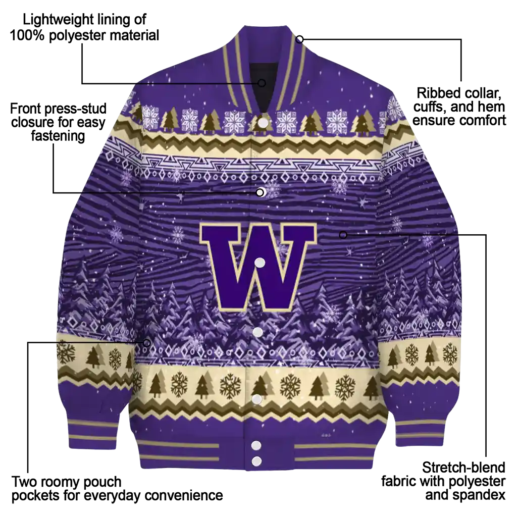 washington huskies snowy pines purple varsity jacket new arrival washington huskies snowy pines purple varsity jacket new arrival