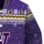 washington huskies snowy pines purple varsity jacket best selling