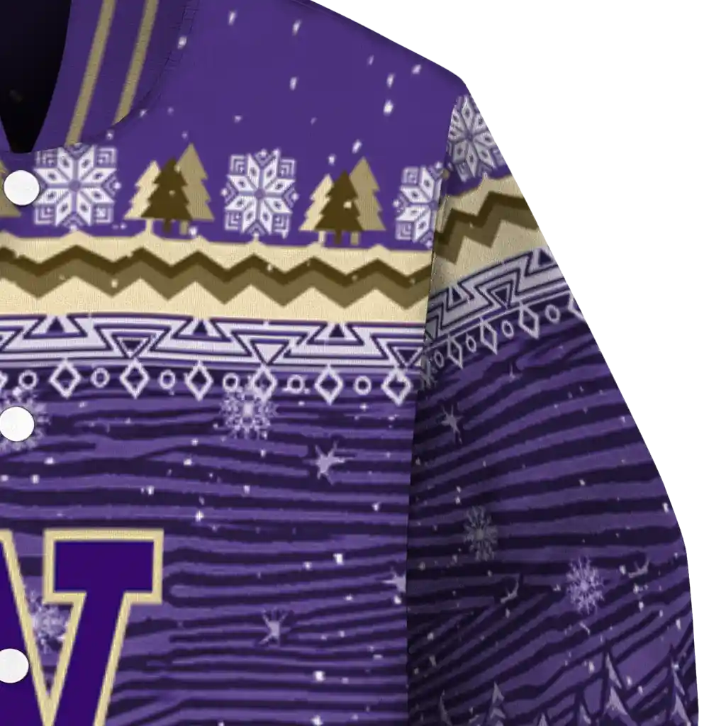 washington huskies snowy pines purple varsity jacket premium grade washington huskies snowy pines purple varsity jacket premium grade