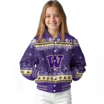 washington huskies snowy pines purple varsity jacket best selling