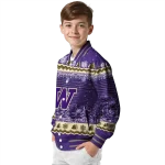 washington huskies snowy pines purple varsity jacket best selling
