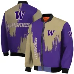 washington huskies urban mark purple bomber jacket best selling