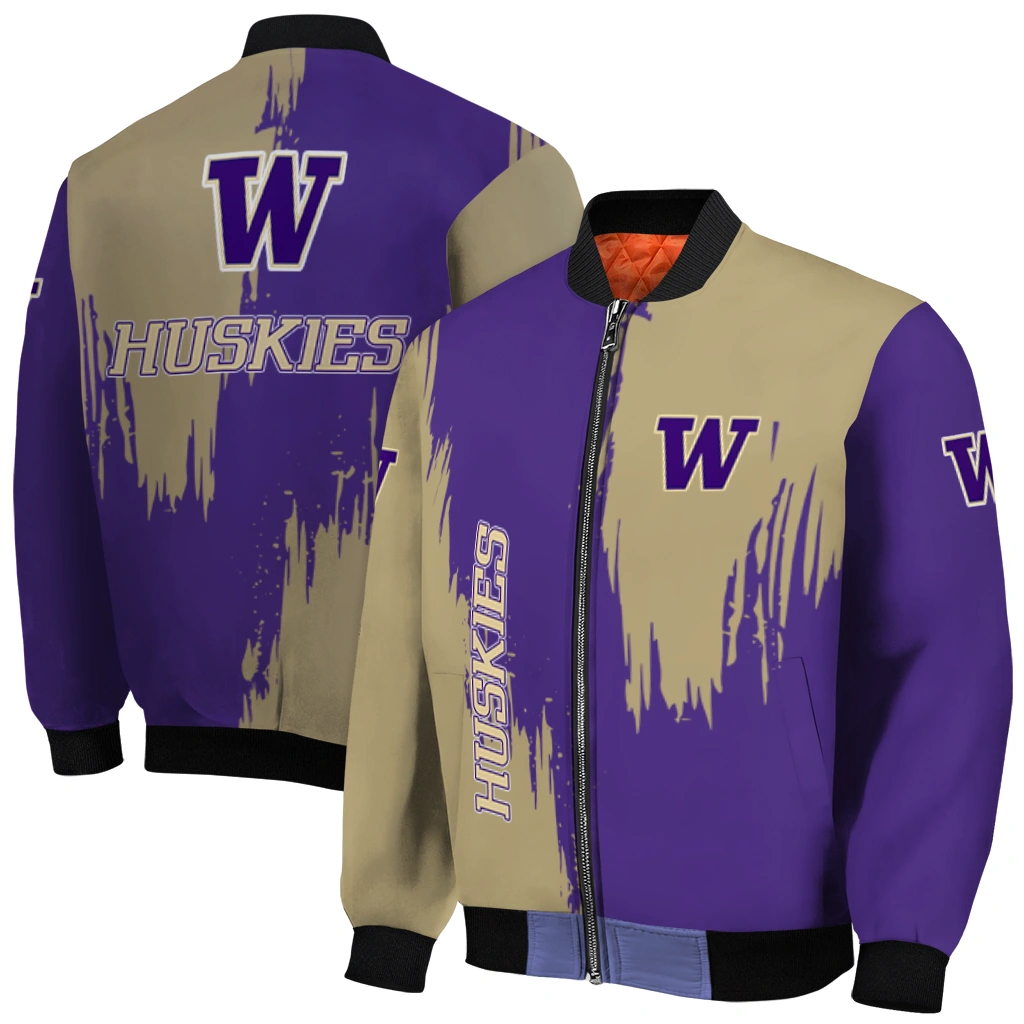 washington huskies urban mark purple bomber jacket best selling washington huskies urban mark purple bomber jacket best selling