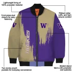 washington huskies urban mark purple bomber jacket best selling