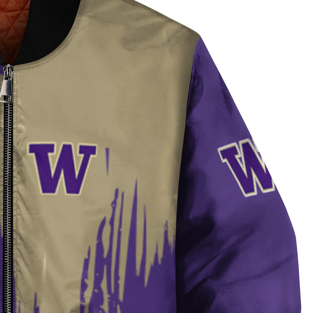 washington huskies urban mark purple bomber jacket premium grade washington huskies urban mark purple bomber jacket premium grade