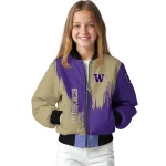 washington huskies urban mark purple bomber jacket best selling