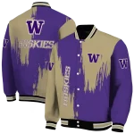 washington huskies urban mark purple varsity jacket best selling