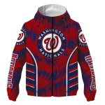 washington nationals dynamic heat wave red windbreaker jacket best selling