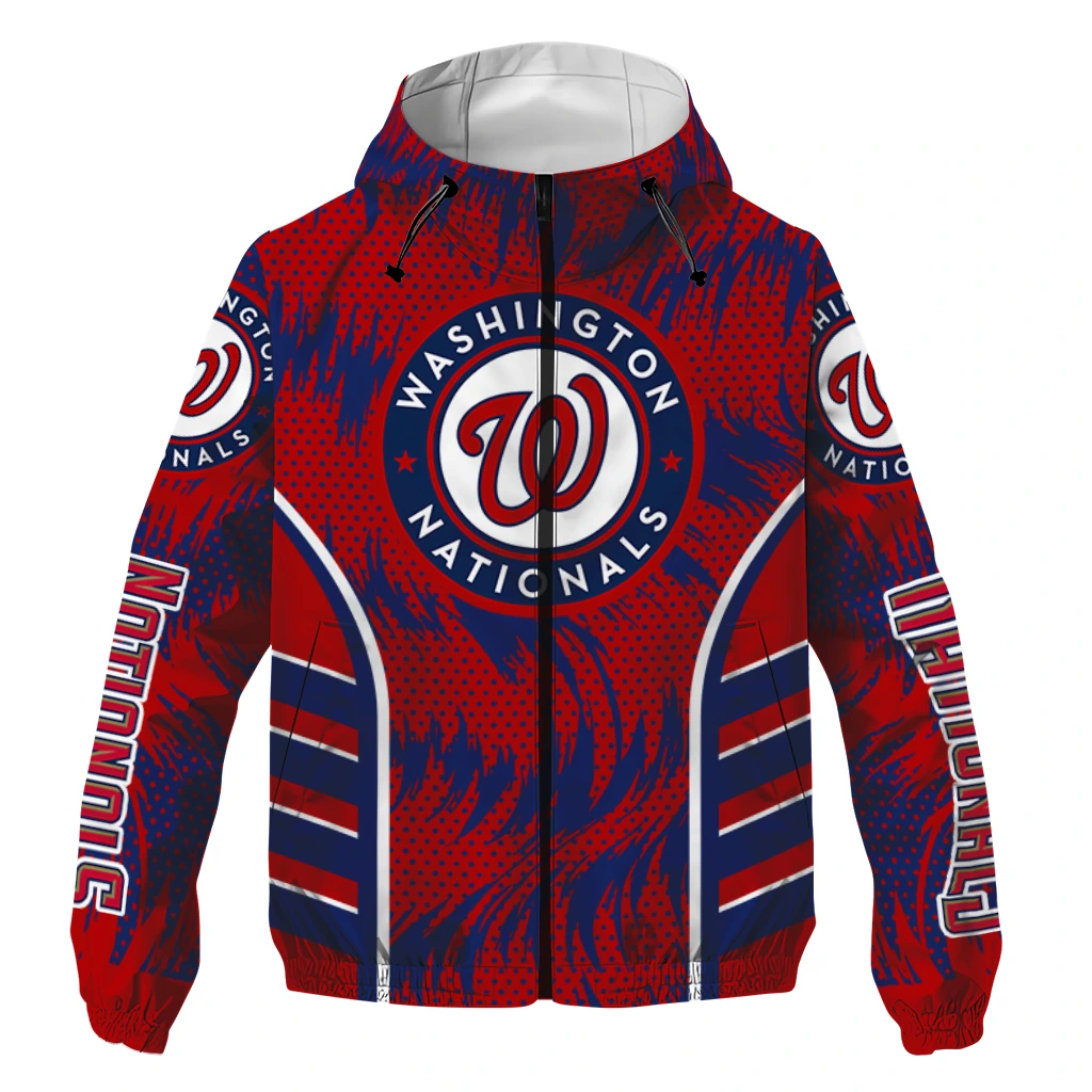 washington nationals dynamic heat wave red windbreaker jacket best selling washington nationals dynamic heat wave red windbreaker jacket best selling