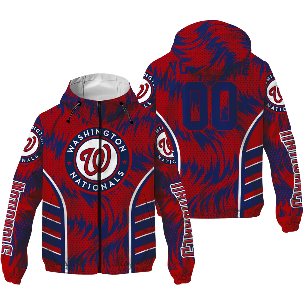 washington nationals dynamic heat wave red windbreaker jacket high quality washington nationals dynamic heat wave red windbreaker jacket high quality
