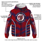 washington nationals dynamic heat wave red windbreaker jacket best selling
