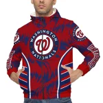washington nationals dynamic heat wave red windbreaker jacket best selling