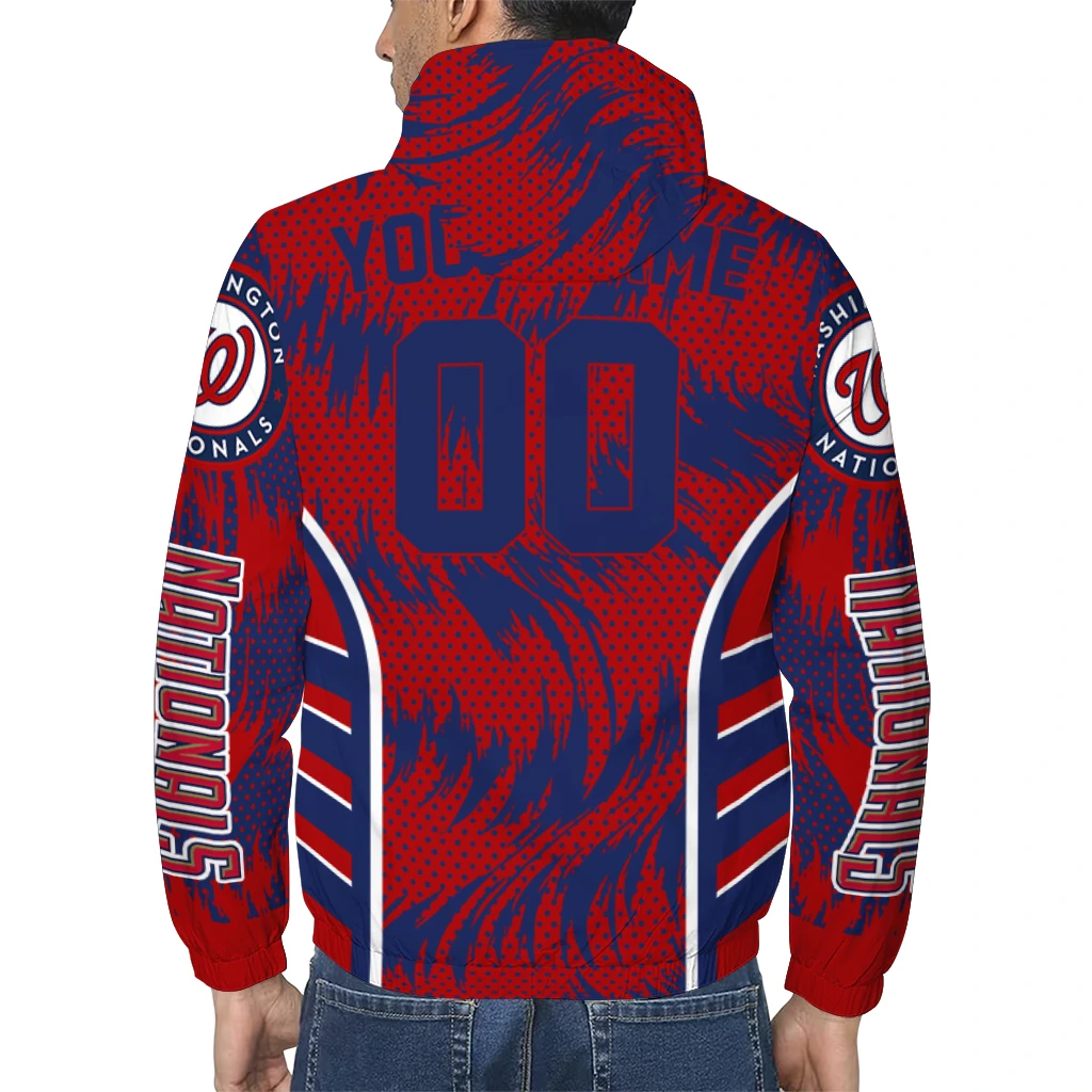 washington nationals dynamic heat wave red windbreaker jacket trendy washington nationals dynamic heat wave red windbreaker jacket trendy