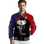 washington nationals edgy mask red black varsity jacket best selling
