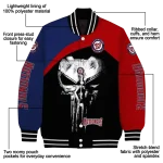 washington nationals edgy mask red black varsity jacket best selling