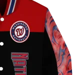 washington nationals fire skull red black varsity jacket best selling