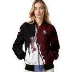 washington nationals grunge cut design red black bomber jacket best selling