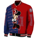 washington nationals minnie mouse red varsity jacket best selling