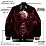 washington nationals skull bite red black varsity jacket best selling