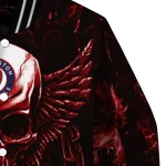 washington nationals skull bite red black varsity jacket best selling