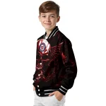washington nationals skull bite red black varsity jacket best selling