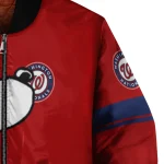 washington nationals snoopy attitude red bomber jacket best selling