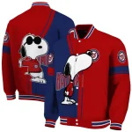 washington nationals snoopy attitude red varsity jacket best selling