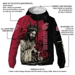 washington state cougars jesus roses crimson black windbreaker jacket best selling