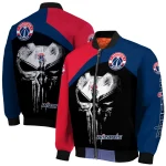 washington wizards edgy mask blue black bomber jacket best selling