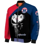 washington wizards edgy mask blue black bomber jacket best selling