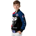 washington wizards edgy mask blue black bomber jacket best selling