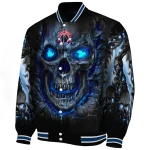 washington wizards inferno skull blue black varsity jacket best selling