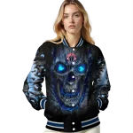 washington wizards inferno skull blue black varsity jacket best selling