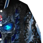 washington wizards inferno skull blue black varsity jacket best selling