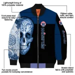 washington wizards intricate skull blue black bomber jacket best selling