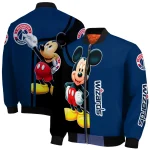 washington wizards mickey mouse blue bomber jacket best selling