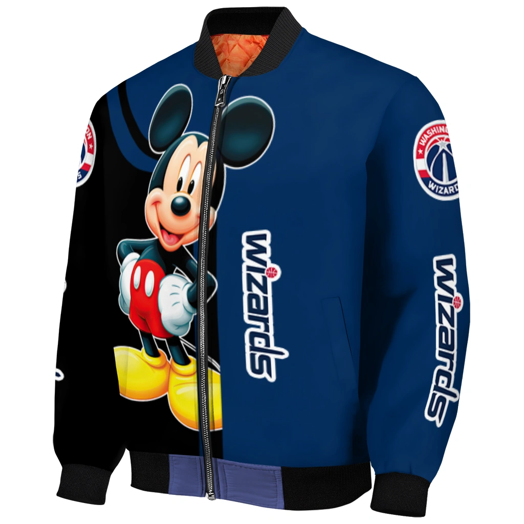 washington wizards mickey mouse blue bomber jacket fashion forward washington wizards mickey mouse blue bomber jacket fashion forward