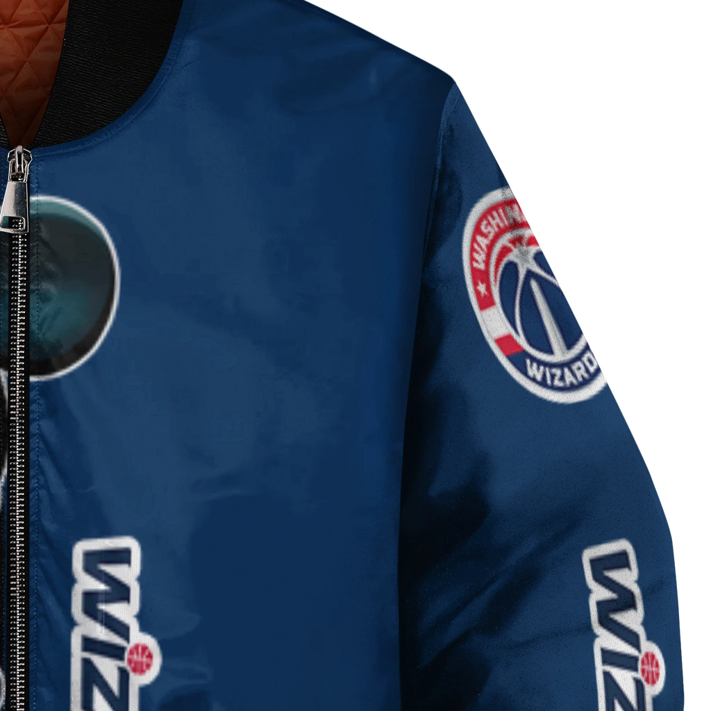 washington wizards mickey mouse blue bomber jacket premium grade washington wizards mickey mouse blue bomber jacket premium grade