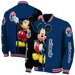 washington wizards mickey mouse blue varsity jacket best selling